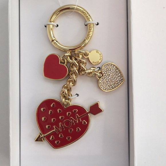michael kors heart keychain